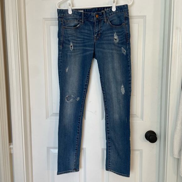Gap 1969 Always Skinny Distressed Medium Wash Jeans - Picture 2 of 8